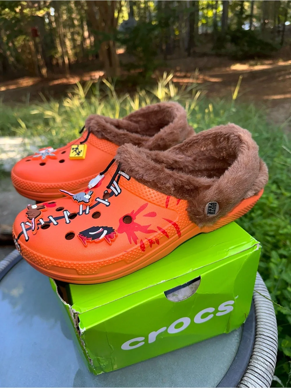 NWT. South Park Kenny Crocs lined with faux fur. Size m8/w10. EU 41-42.
